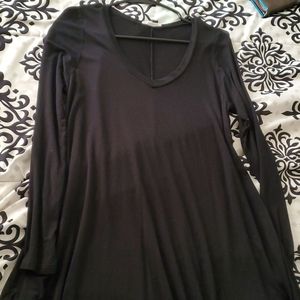 Black dress perfect to lounge around in